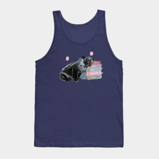 Alfredo-Cat Persian cat lovers books pink Tank Top